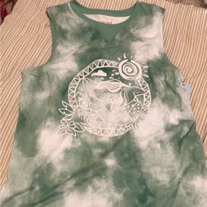 Cat and Jack Boys Shark Tie-Die Tank XL